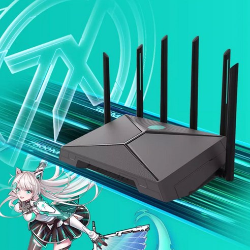 에이수스 ASUS 무선 게이밍 라우터 TX-AX6000버전/WiFi6 게임 가속 듀얼 2.5G 포트 6000M AX6000초고속 ...