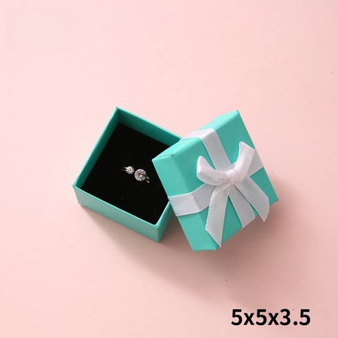 민트 반지케이스 돌반지 케이스 종이케이스 선물박스 커플링케이스, 2개, mint