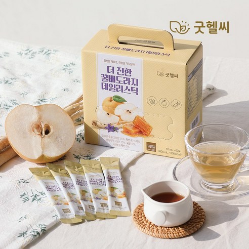 굿헬씨 더진한 꿀배도라지 데일리스틱 60포 600ml, 1개 이미지 3