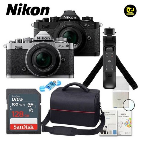 니콘 정품 Z fc + 16-50mm KIT / 실버 / 슈팅그립 패키지 8종세트 / 128G+슈팅그립 / TJ
