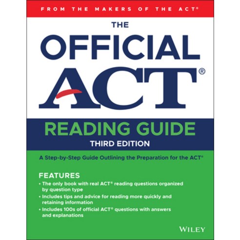 (영문도서)The Official ACT Reading Guide Paperback, English, 9781394407385