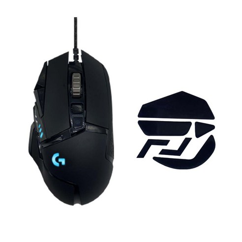 로지텍 G502 HERO 게이밍 마우스 + 마우스피트 세트, M-U0047, 블랙