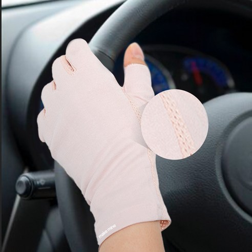 스윗콩 여성용 얇은 러닝 운전 스포츠 장갑 양손착용 세트 이미지 3