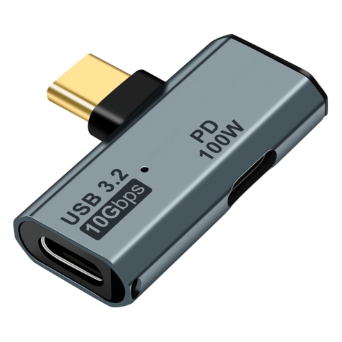 USB C OTG 어댑터 타입C 100W PD 듀얼 USB C 분배기 아이폰15 Pro Max 삼성S22 S23 맥북 구글TV 크롬캐스트2020 호환