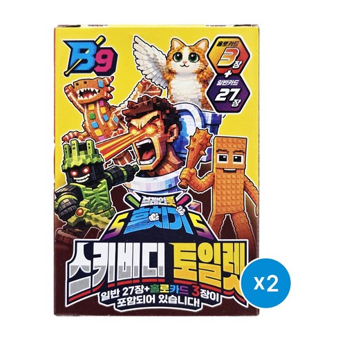 브라더유통 [카드케이스포함] 최신 이탈리안 브레인롯 스키비디토일렛 카드 30장 카드팩, 2개, 랜덤 1팩