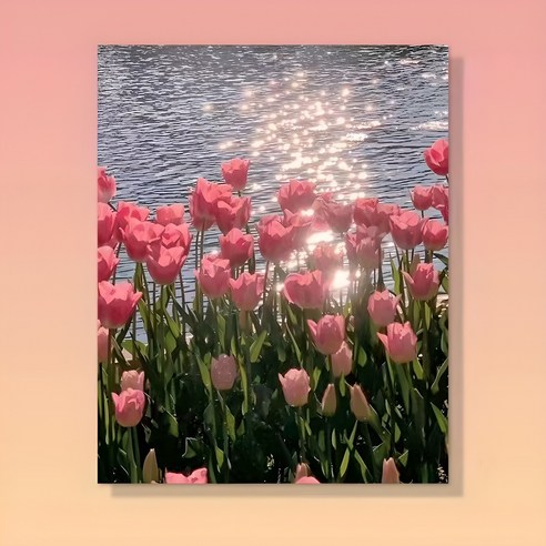 캔버스 위, 당신의 작은 행복을 그려보세요 유화그리기