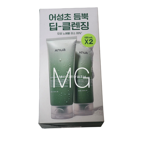 아누아 어성초 피지쏙 모공 폼 150ml 2입 기획
