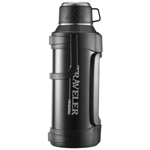 코코리브 초대용량 보냉보온병, 1개, 5200ml, 블랙