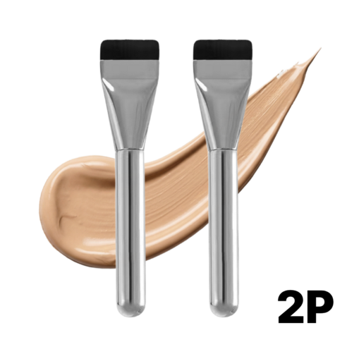 ETCM 결자국제로 초밀착 파운데이션 브러쉬 2P, 2개, 실버