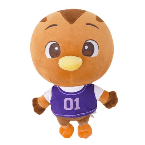 엄마까투리 시즌6 마지 커들 기본형 인형, 1개, 브라운, 33cm