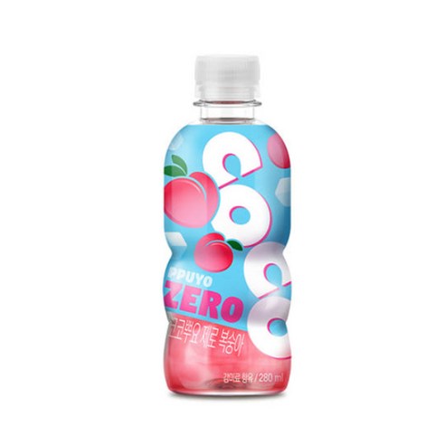 뿌요 팔도 코코뿌요 제로 복숭아, 24개, 280ml