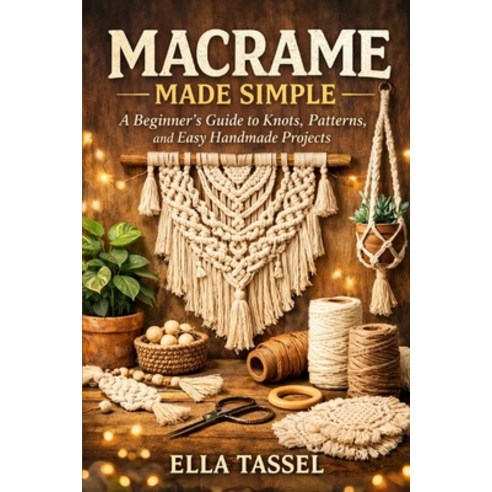(영문도서)Macrame Made Simple: Learn Essential Knots Create Stunning Projects and Turn M... Paperback, Independently Published, English, 9798243779029