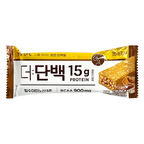 더단백 프로틴바 (크런치바 피넛버터), 40g, 1개