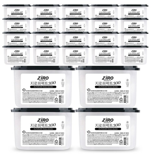 지로 퍼펙트 300 제습제 대용량 선반형 습기제거제, 24개, 300g