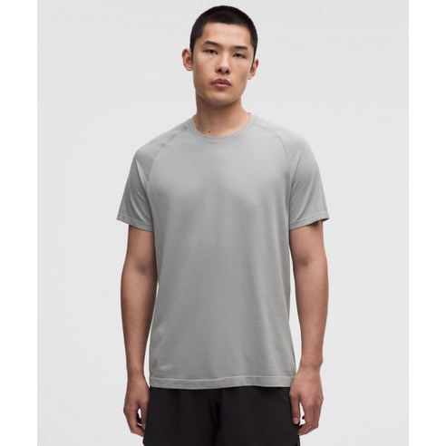 룰루레몬 메탈벤트테크 숏슬리브 남성 스포츠 반팔 티셔츠 Feather Grey
