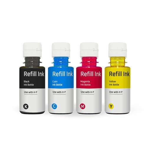 [호환] 삼성 INK-K610 C610 M610 Y610 4색 무한 리필 잉크 SL-T1670W J1560W T1672W T2170W T2270DW T2270W T2270FW, 1세트, 검정+파랑+빨강+노랑