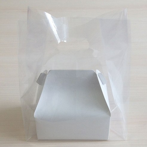 링봉투 PE 투명 비닐 쇼핑백 포장용품 23x6x35cm 100매, 1개