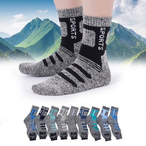 셀마운틴 10켤레 두꺼운 작업 남성 등산 양말 착용 후기 | 사이즈/핏 총정리 썸네일