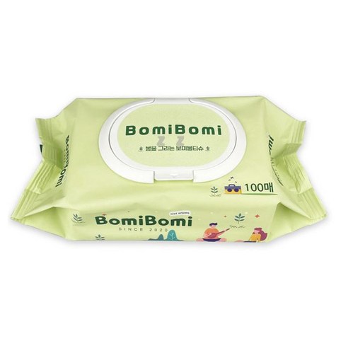 펜썰/보미물티슈100매캡형/캡형물티슈, 36g, 100매, 1개