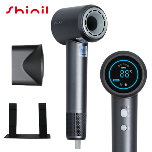 [26년형 신상품] 신일 프리미엄 BLDC 초강력 음이온 헤어 드라이어 스마트 디스플레이 가정용 전문가용 SHD-C8611, 그레이