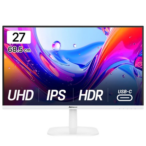 알파스캔 4K UHD USB-C 화이트...