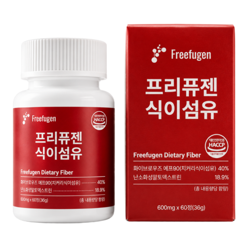 프리퓨젠 식이섬유정 양배추 영양제 보충제, 1박스, 60정
