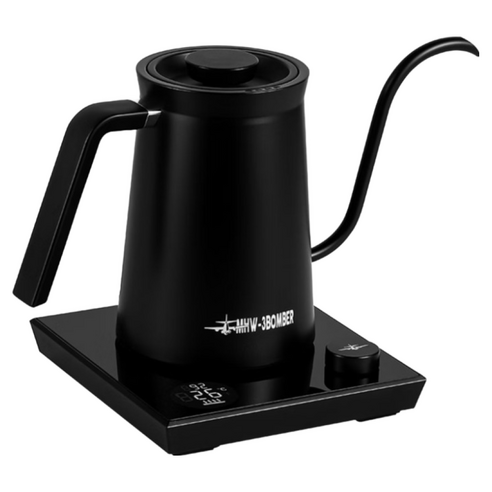 쓰리바머 어쌔신 전기 온도조절 드립 포트 600ml, 1개, 블랙