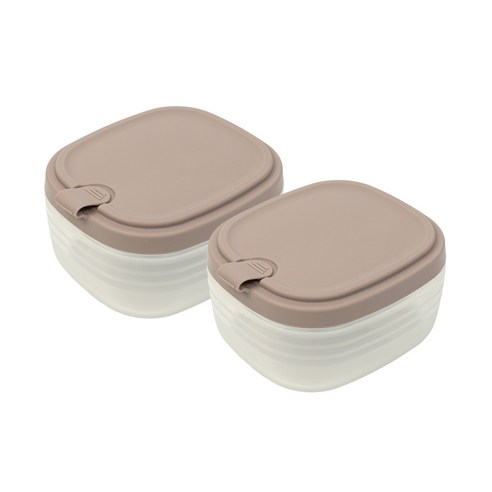 네오실리 에어락 국산 프리미엄 실리콘 밀폐 용기 냉동밥용기, 대형(600ml) ..., 2개