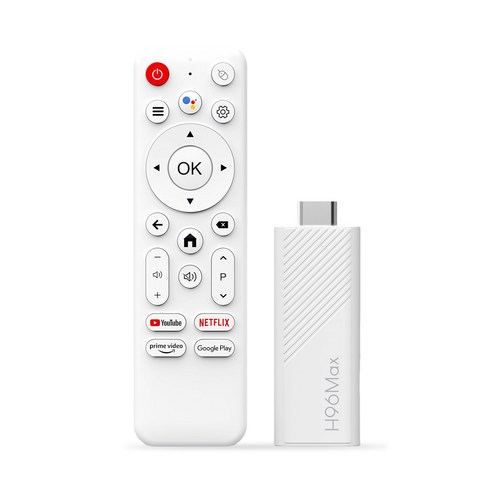 PYHO TV box 스틱 4K HDR 안드로이드 셋톱박스 OTT 지원 안드로이드14, 1개, H96Max-흰색B(2GB+16GB)