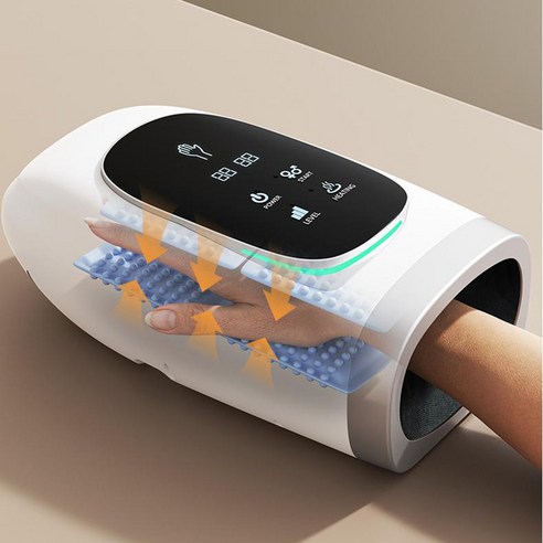 터치스크린 손 마사지기 무선 온열 손목 손가락 마사지기