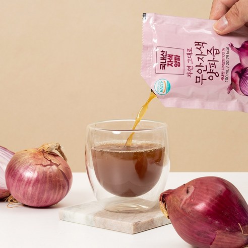 자연식품 자연 그대로 무안 자색양파즙 100ml, 100개 이미지 3