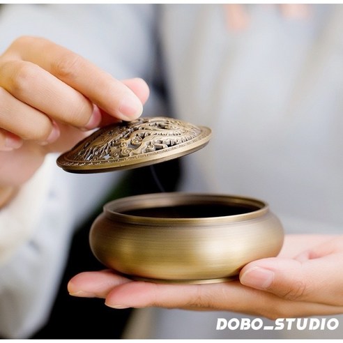 黃銅禪意香爐佛具爐香檀爐復古香爐臥香座線香座沉香爐盤香盒香塔爐防火