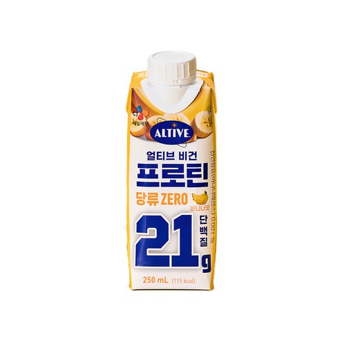 얼티브 비건 프로틴 바나나맛, 250ml, 1개