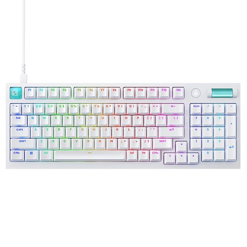 로지텍 G316 8K 커스텀 게이밍 기계식 유선 키보드, 제조사축, T축, 화이트