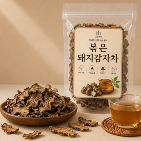 [농약검사] 중금속검사 볶은돼지감자차 국내산 100%, 1개, 300g