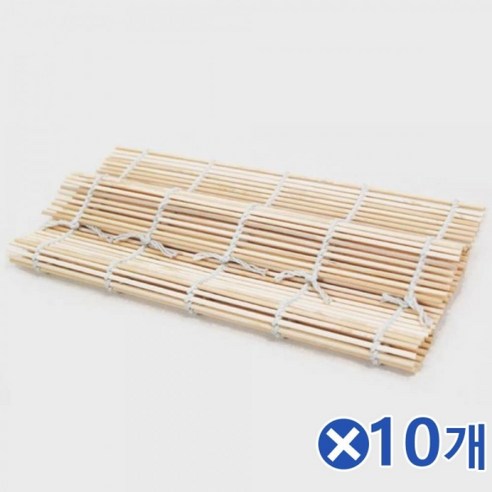 김밥말이 김발 10개 대나무속대로 만든 24x24cm 7326P 1(EA) - 김밥틀/무스비틀 | 쿠팡