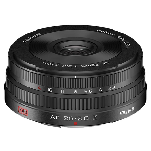 빌트록스 에보 풀 프레임 오토 포커스 단렌즈 26mm F2.8, 니콘 Z