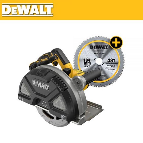 디월트 DCS383N 20V 184mm 충전 메탈커터 금속원형톱 베어툴 금속용톱날포함437603, 디월트 충전 메탈커터 금속원형톱 20V DCS383N, DCS383-1
