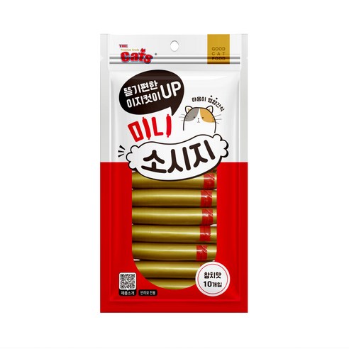 더캣츠 고양이 이지컷 미니소시지 간식, 1개, 90g, 참치