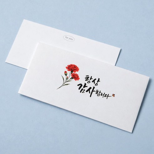 카네이션 고급 어버이날 용돈봉투, 6개, 크림