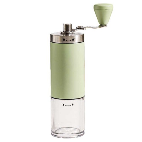 가와시마야 수동 핸드밀 청소 브러시 포함 XW-687, 그린, 1개, 130ml
