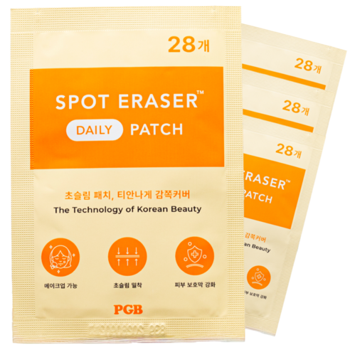 Spot Rejeo Chogi Soothing Tianna Acne Paechi Large Size , 4 Pack , 28 Pack (스팟이레이저 초기진정 티안나는 여드름패치 대용량, 4개, 28개입)