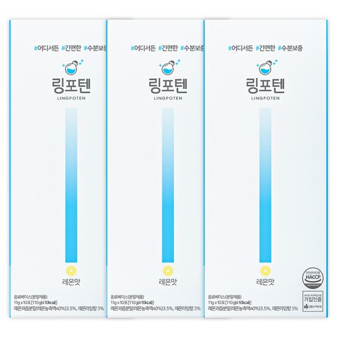 링포텐 수분충전 레몬맛, 110g, 3개