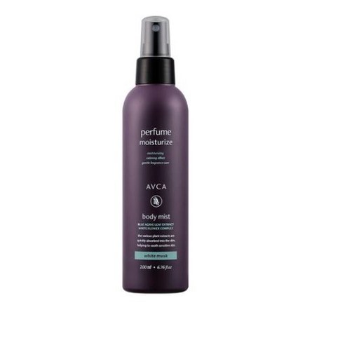 아브카 퍼퓸 대용량 바디 미스트 화이트머스크향, 2개, 200ml