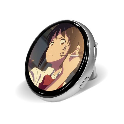 FDUCE 전자 캔뱃지 N88 아이돌 굿즈 디지털 1.85inch (4.7cm) 283PPI Bluetooth 이벳지 E-Badge, 실버
