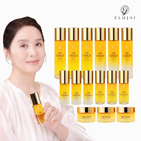 [시즌2] 엘루자이 24K골드 더블 콜라겐 기초 5종 솔직 후기 | 피부 타입별 분석 - 상품 이미지 2