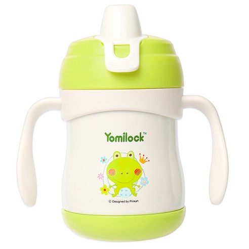 요미락 스텐레스 보온 보냉 스파우트컵, 그린, 220ml, 1개