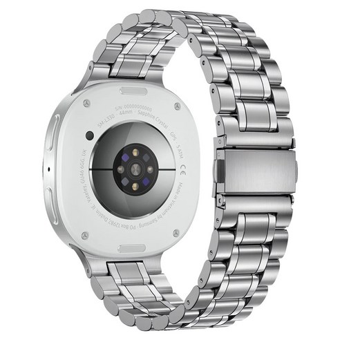 듀얼 라인 메탈 스트랩 갤럭시워치8 클래식 46mm 44mm 40mm 호환, 실버