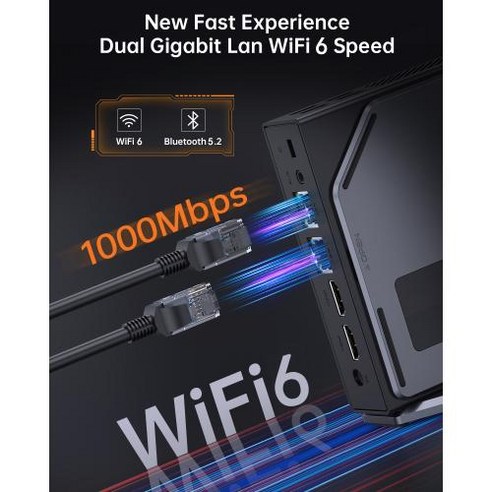 SZBOX S1 N97 미니 PC 대 n100 미니 PC 듀얼 포트 WIFI6 디스플레이