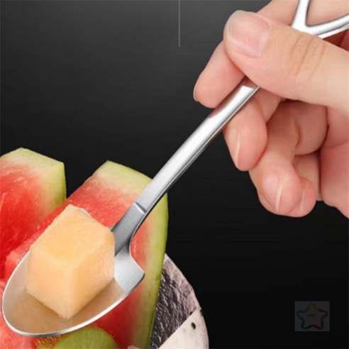 삽모양 스픈 팥빙수수저, 사각삽, 1개